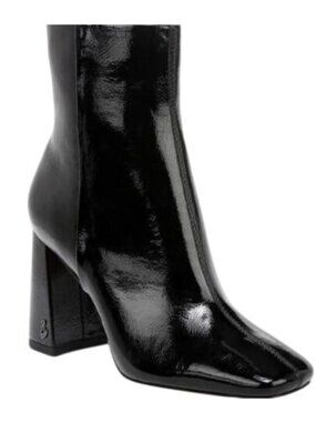 Sam Edelman Size 8.5W Women Codie2 Chic Ankle Boots Shoes Black Patent